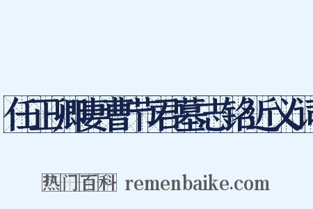 任正卿妻曹节君墓志铭近义词是什么意思的图片
